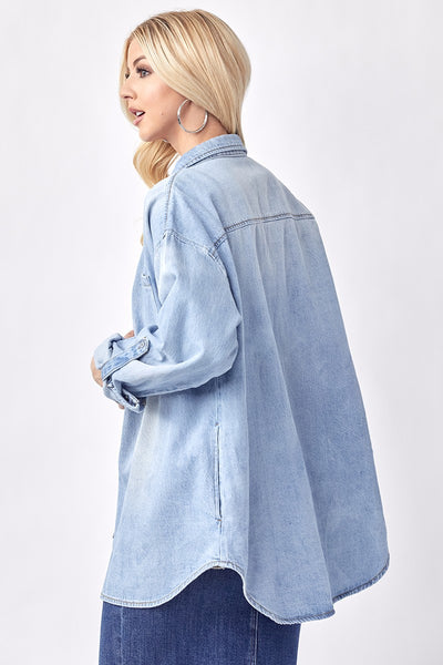 Risen Oversized Denim Shirt