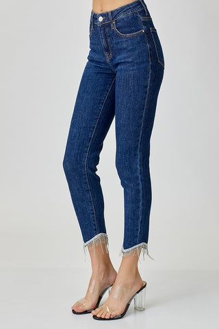 Risen MR Crop Embellished Jean