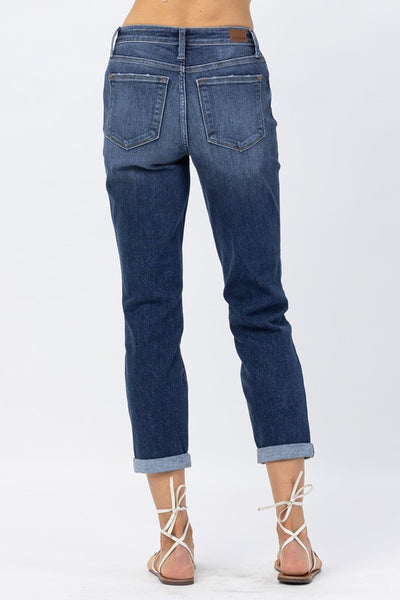 Judy Blue Core MR Cuffed Boyfriend Jean