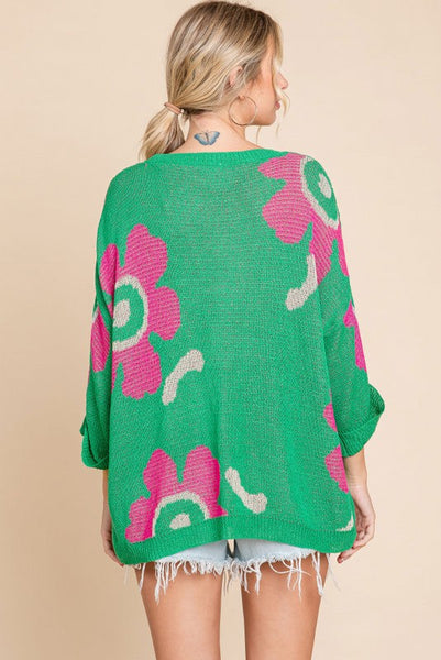 Big Bold Flower Sweater