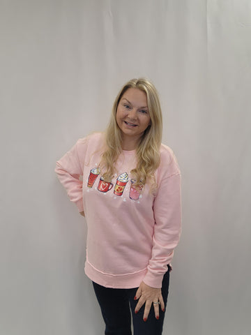 Valentines Coffee Sweatshirt by Royce