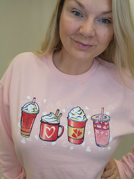 Valentines Coffee Sweatshirt by Royce