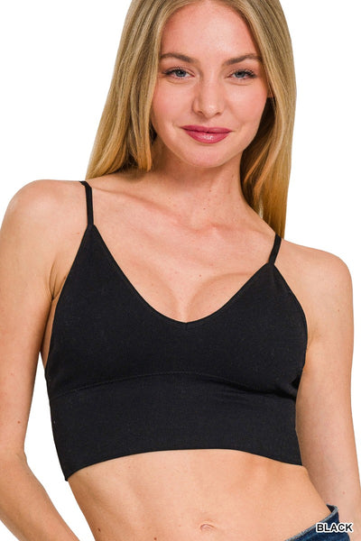 Ribbed Seamless Bra Top