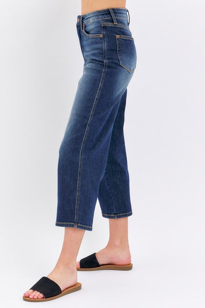 Juby Blue MR Tummy control Crop Wide Jean