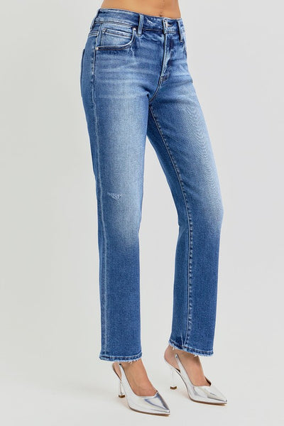 Risen Mid Rise Ankle Tapered Jean