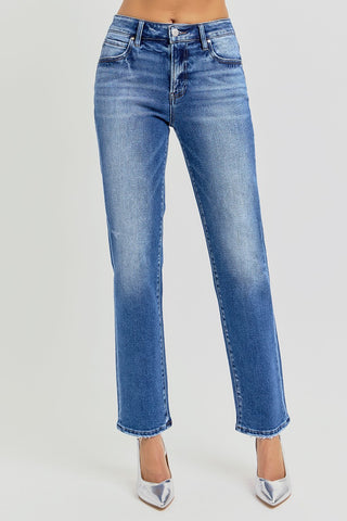 Risen Mid Rise Ankle Tapered Jean