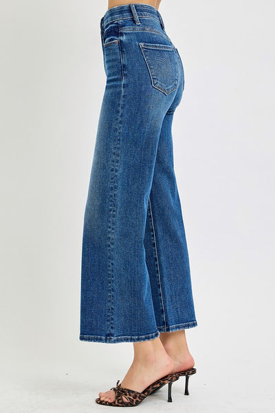 Risen TC-EB High Rise Crop Wide Jean