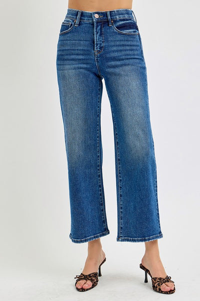 Risen TC-EB High Rise Crop Wide Jean