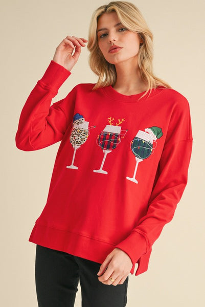 Cheers To The Holidays Sweatshirt