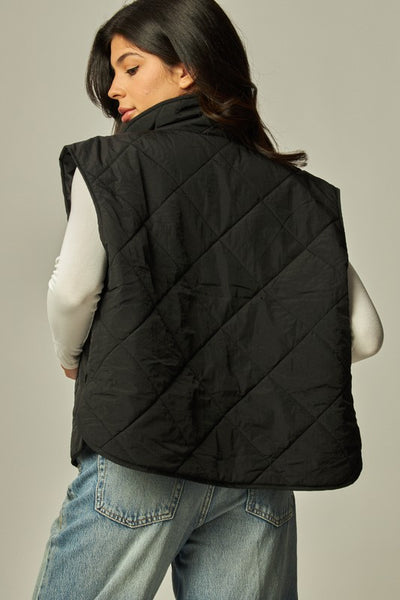 Performance Boxy Quilted Puffer Vest