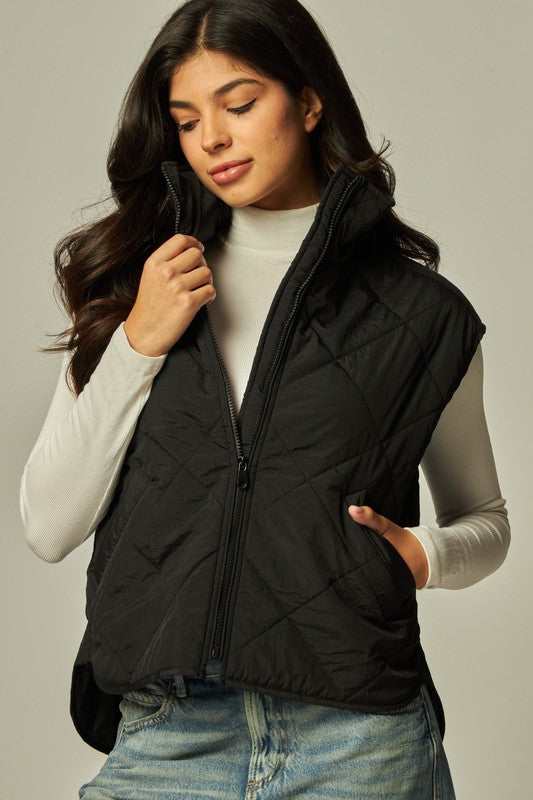 Performance Boxy Quilted Puffer Vest