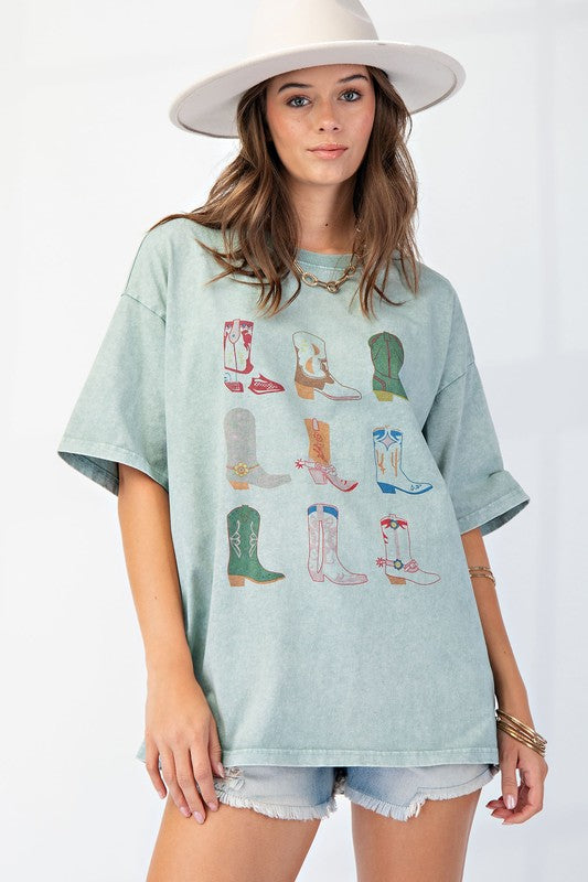 Boots In A Row Tee