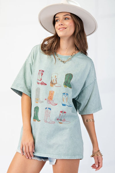 Boots In A Row Tee