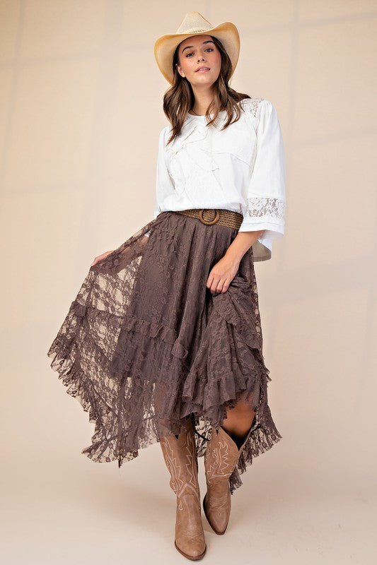 All Over Lace Skirt