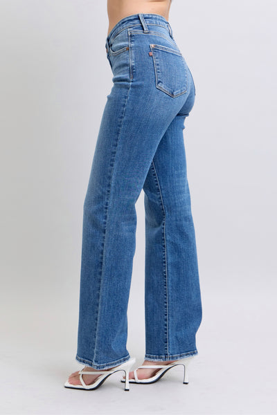 Judy Blue HW V-Front Vintage Straight Jean