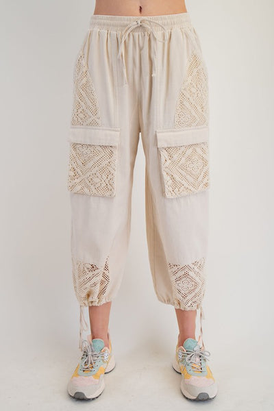 Crochet Mineral Washed Pant