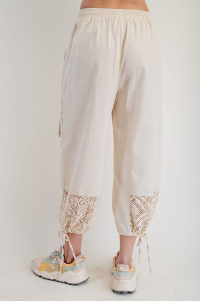 Crochet Mineral Washed Pant