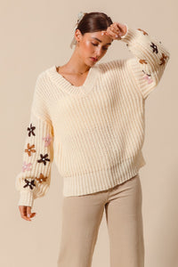 Floral Impressions Sweater