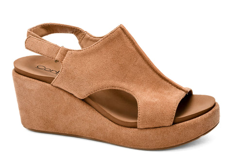 Corkys Carley Camel Faux Suede