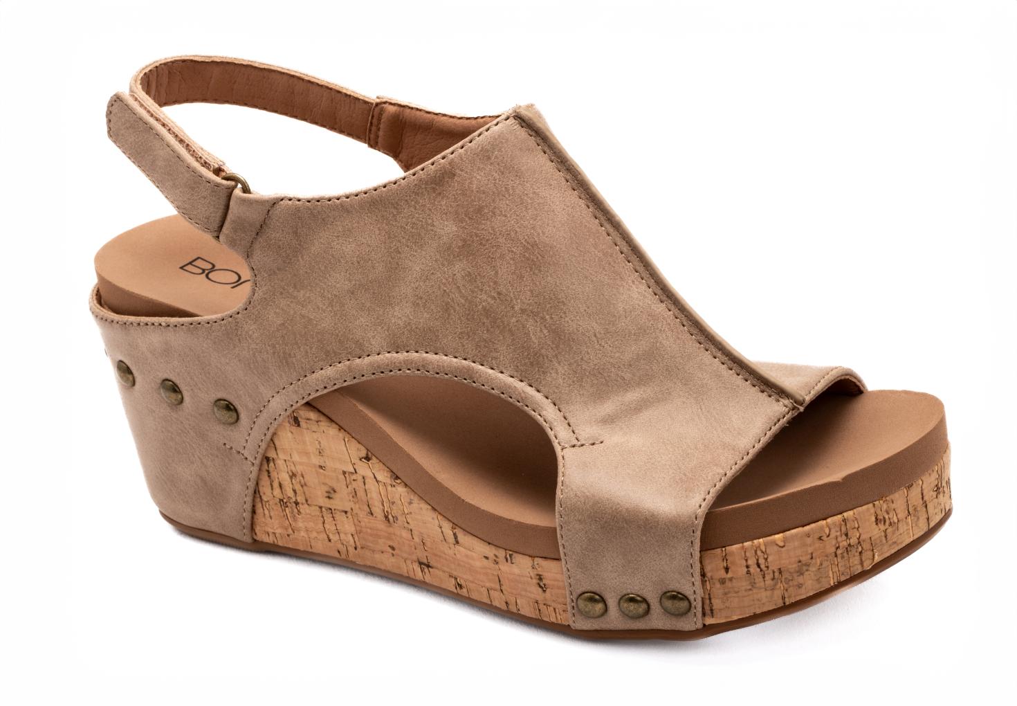 Corkys Carley Wedge Camel