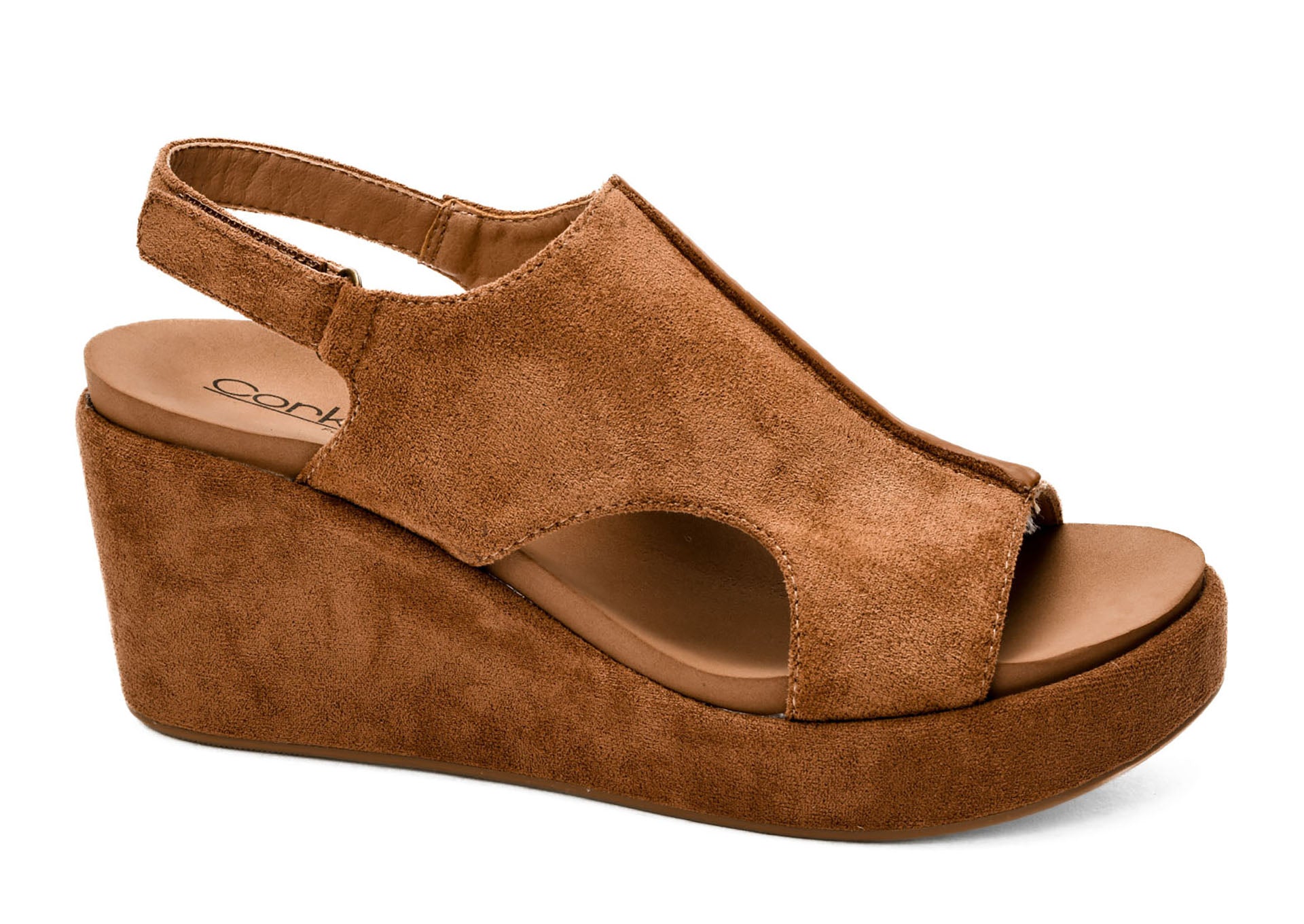 Corkys Carley Tobacco Faux Suede 2