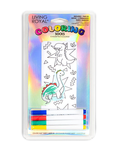 Coloring Sock Kit  by living Royal