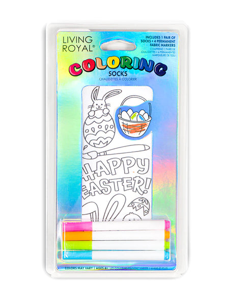 Coloring Sock Kit  by living Royal