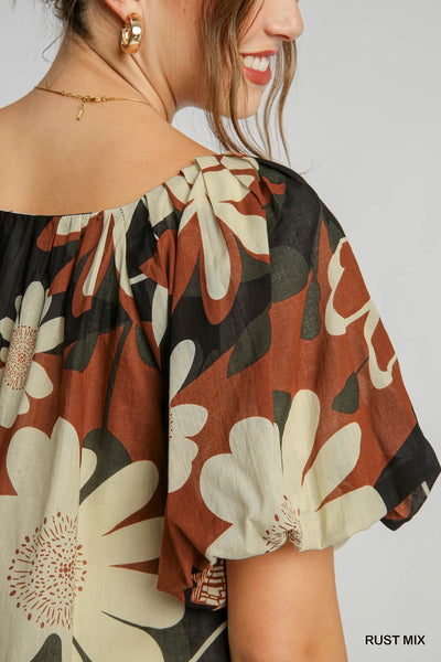 Abstract Blooms Top