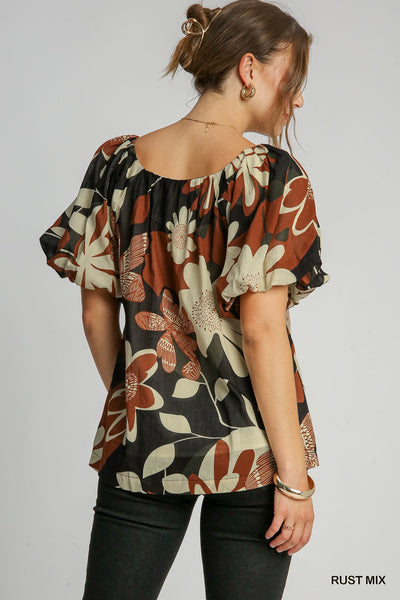 Abstract Blooms Top