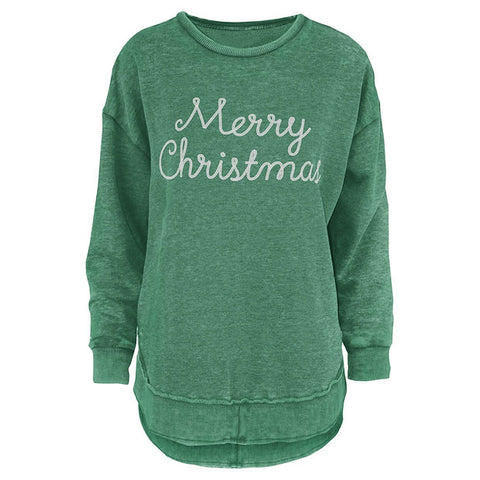 Green Merry Christmas Sweatshirt by Royce