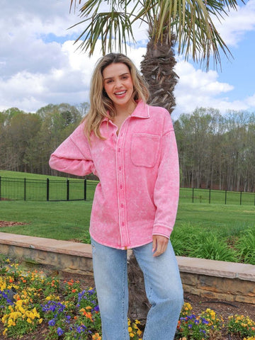 Simply Southern Pink Friday Shacket