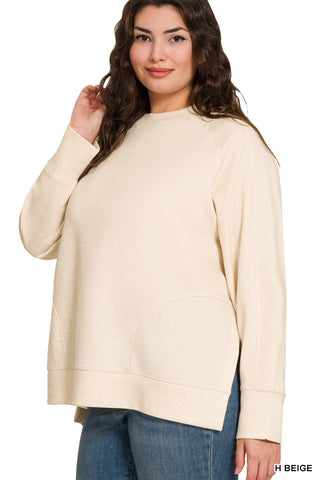 Scuba Side Slit Pullover