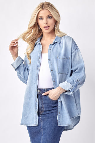 Risen Oversized Denim Shirt