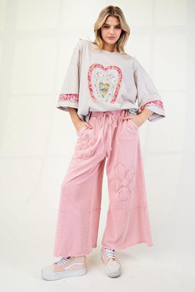 Flower Patch Pant in Dried Rose