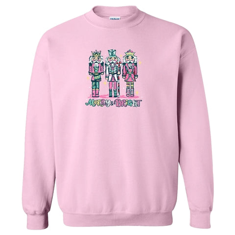 Southern Couture Merry and Bright Nutcracker Sweatshirt