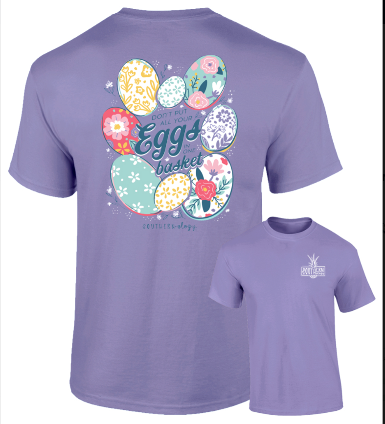 Southernology Floral Eggs in a Basket Tee