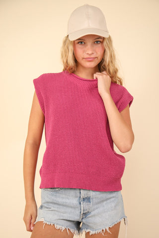 Soft Spoken Sweater Vest Top