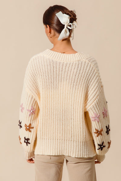 Floral Impressions Sweater