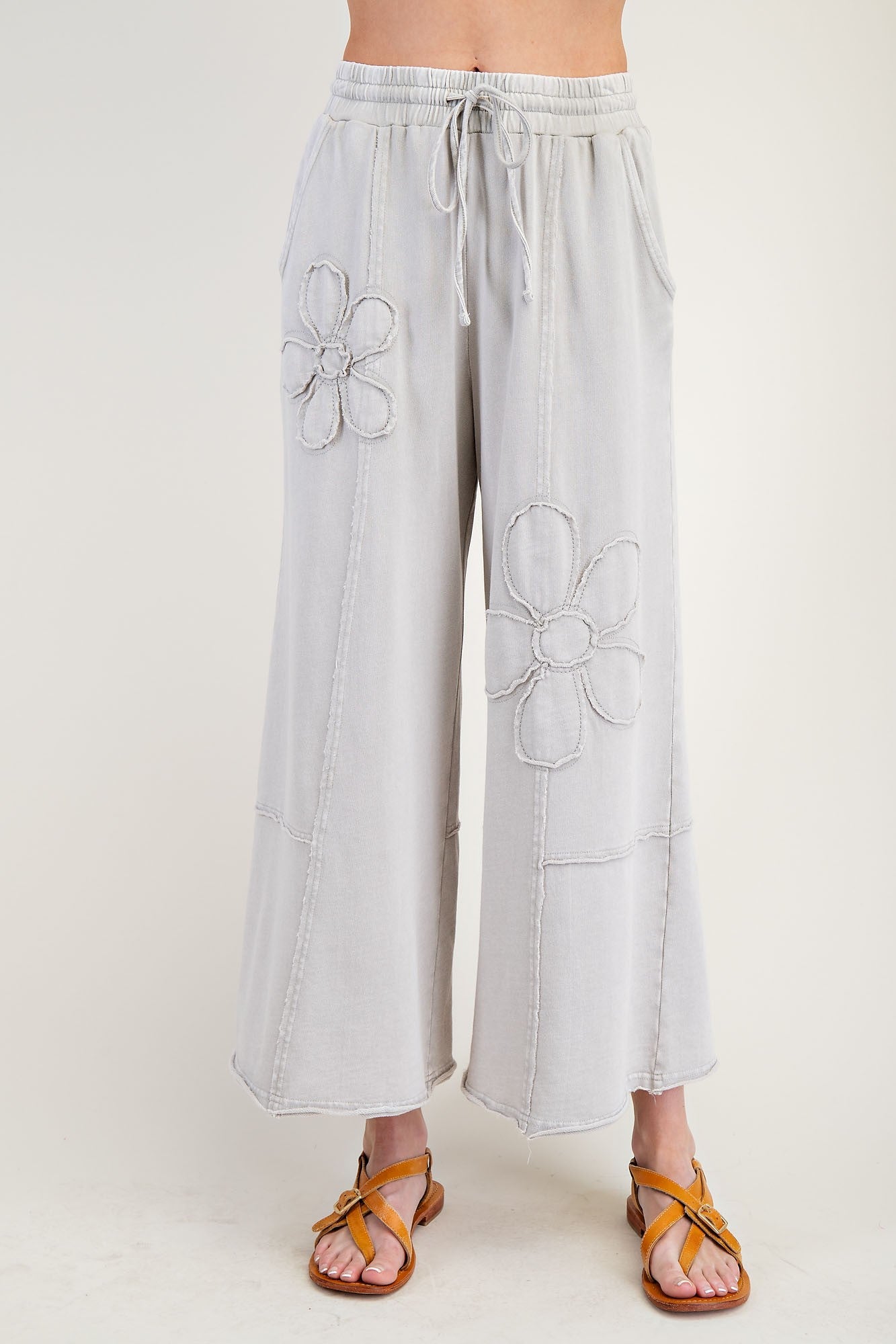 Flower Patch Pant in Stone