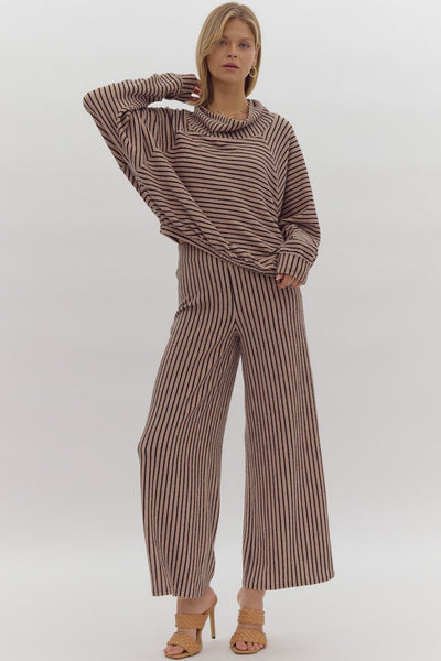 Mocha Stripe Pant