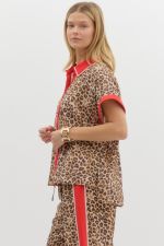 Running Fast Leopard Print Top