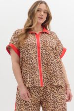 Running Fast Leopard Print Top