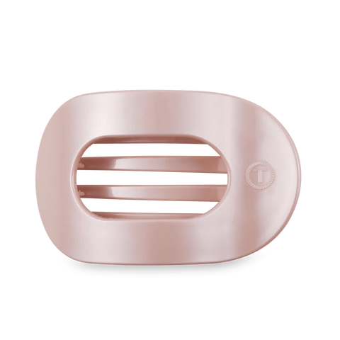 Teleties Pearly Pink Flat Round Hair Clip