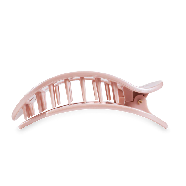 Teleties Pearly Pink Flat Round Hair Clip