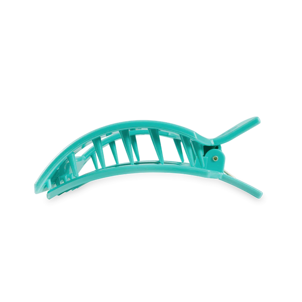 Teleties Totally Turquoise Flat Square Hair Clip