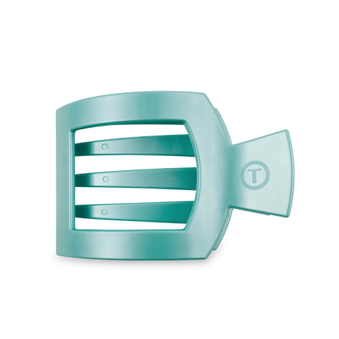 Teleties Totally Turquoise Flat Square Hair Clip