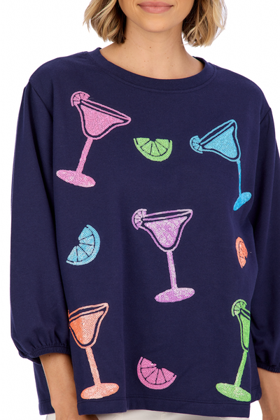 Neon Drink Sparkle Sweatshirt