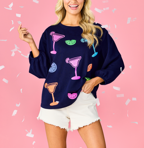 Neon Drink Sparkle Sweatshirt